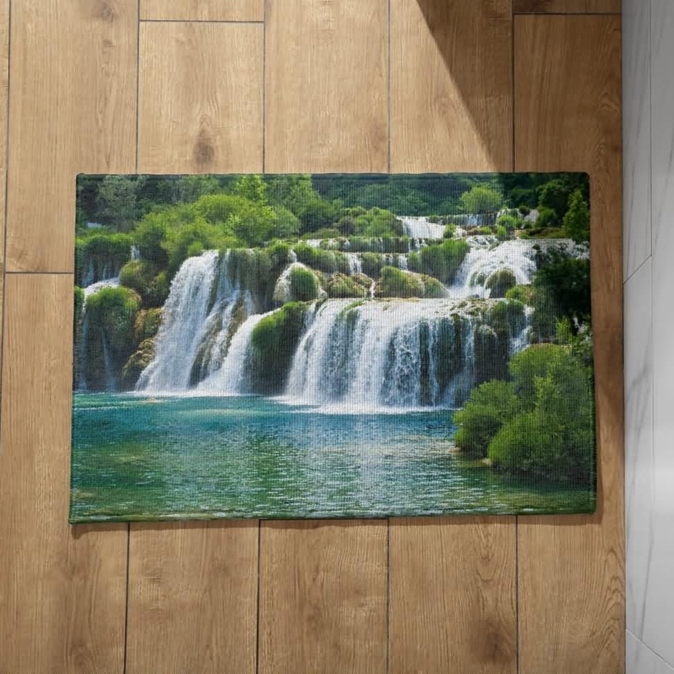 EHOMERY Alfombra Salon Lavable En Lavadora Felpudo Estrecho Caer Alfombra Cocina Larga Felpudo Entrada Casa Oferta 40x60cm, Felpudo de Felpa de Algodón Antideslizante