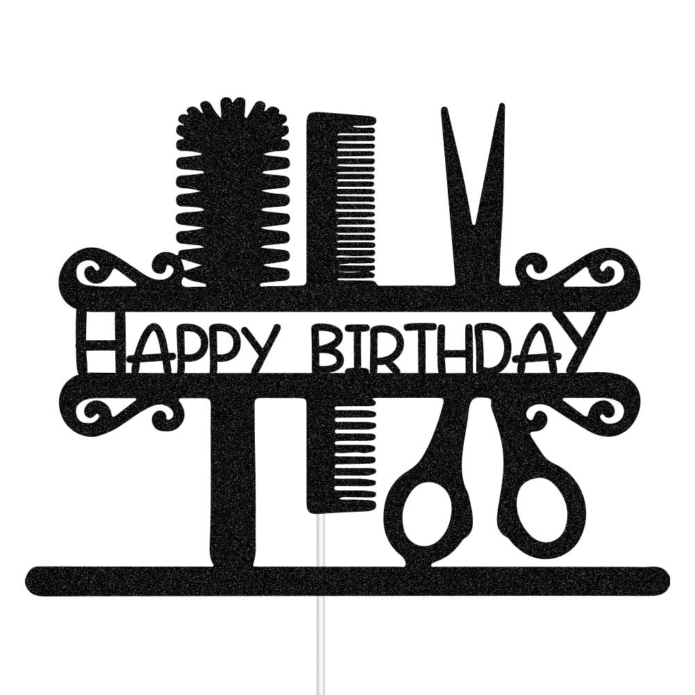 Friseur Geburtstag Kuchenaufsatz – Barber Party Dekoration Für Kuchen