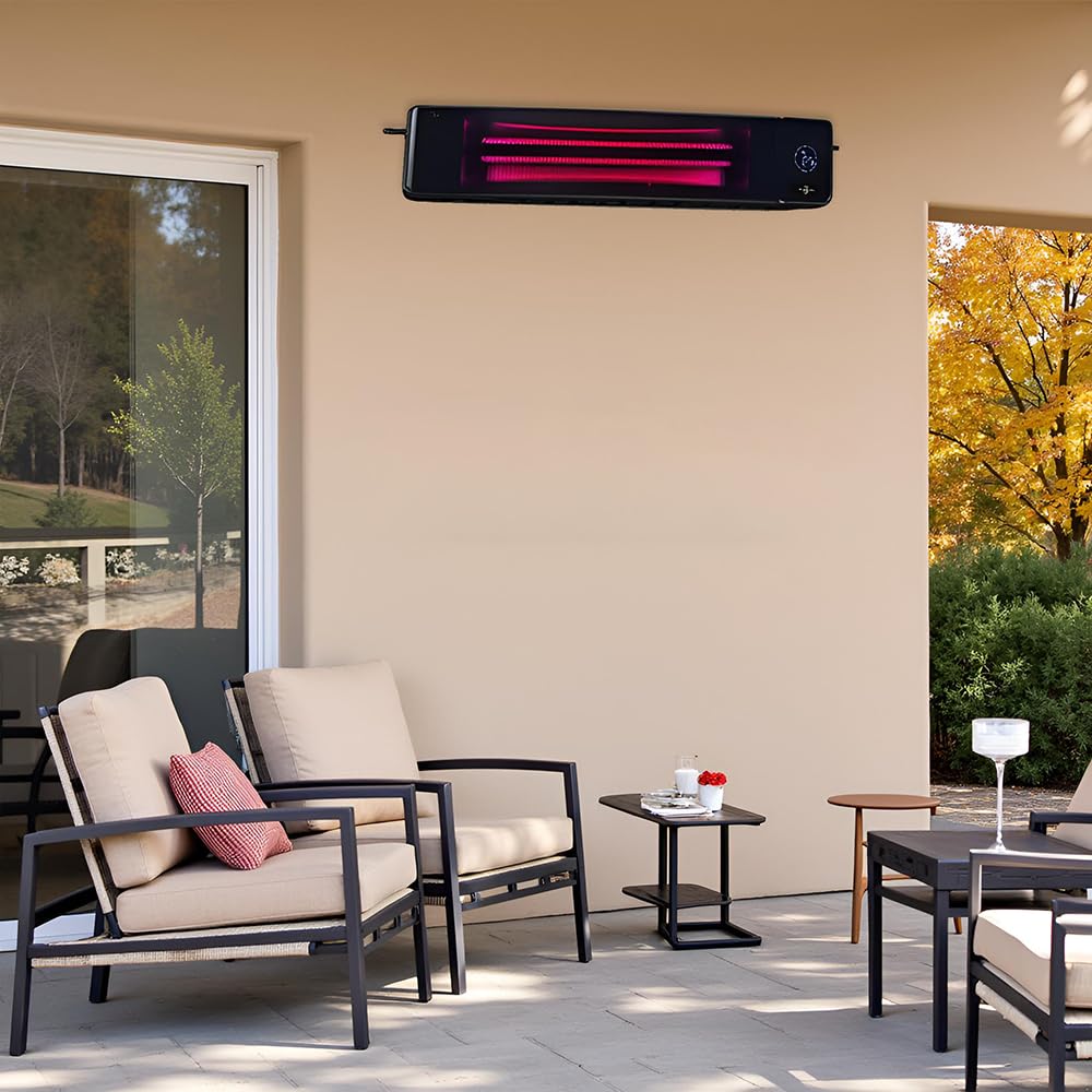 Grzejnik tarasowy na podczerwień 4500-2250W ElectricSun czarny, 100x18cm