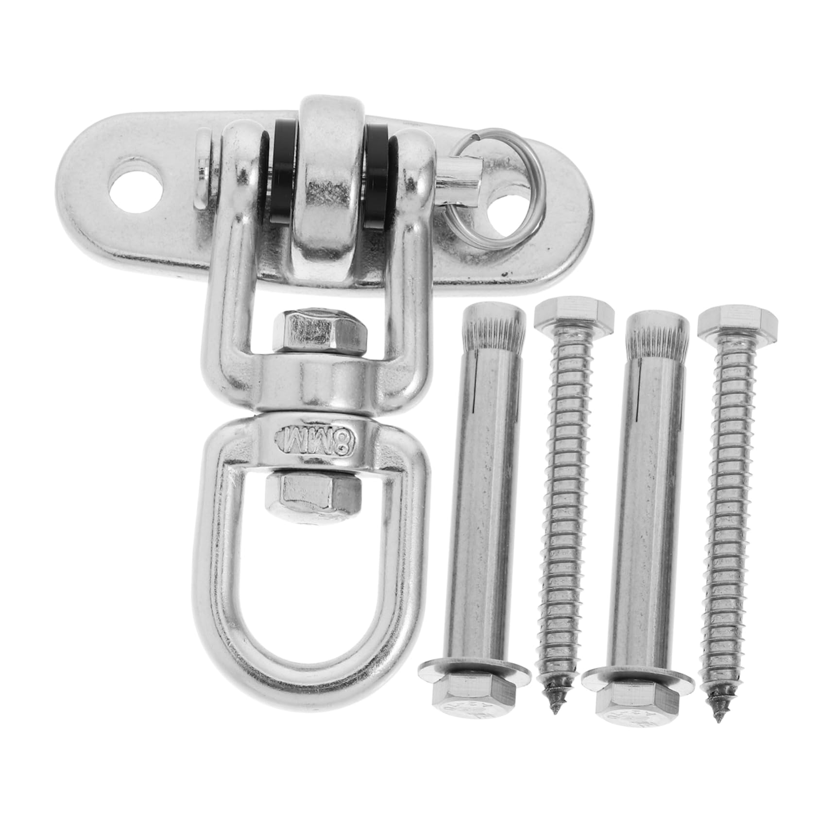 1pieza Soporte De Columpio Inoxidable Rotatorio Para Sillas Colgantes y Hamacas Montaje Pared Techo y Suelo Resistente y Para Interior y Exterior