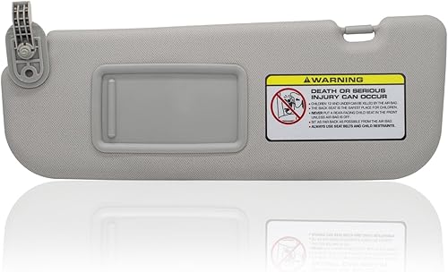 Miniatura 8 de Reemplazo del parasol del lado izquierdo del conductor compatible con Hyundai Elantra 2011 2012 2013 2014 2015 Reemplazo # 852103X000TX Color Beige