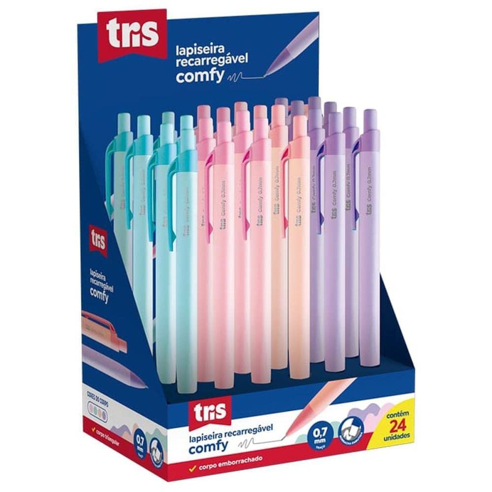 LAPISEIRA TRIS COMFY FASH 0.7MM DP24UN | Amazon.com.br