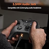 Vista 6 de IWGAME Wired Controller for X-BOX-ONE,Compatible with X-BOX One&One S&X, X-BOX Series S&X, PC, IOS, Android Platforms, Gamepad with 3.5mm Audio