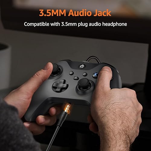 Miniatura 6 de IWGAME Wired Controller for X-BOX-ONE,Compatible with X-BOX One&One S&X, X-BOX Series S&X, PC, IOS, Android Platforms, Gamepad with 3.5mm Audio