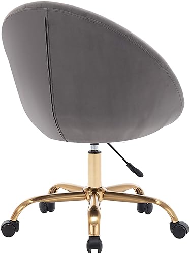 Miniatura 6 de DUHOME Silla moderna de oficina en casa, silla de escritorio, silla de computadora con ruedas, silla giratoria de tocador, silla de maquillaje,