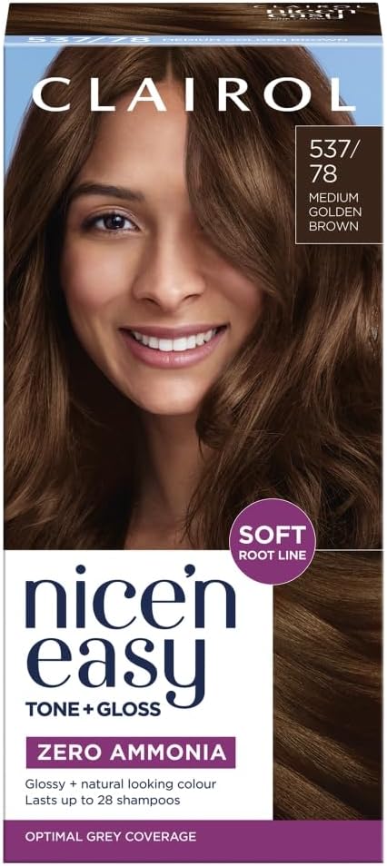 Nice'N Easy Tone + Gloss 537/78 Medium Golden Brown