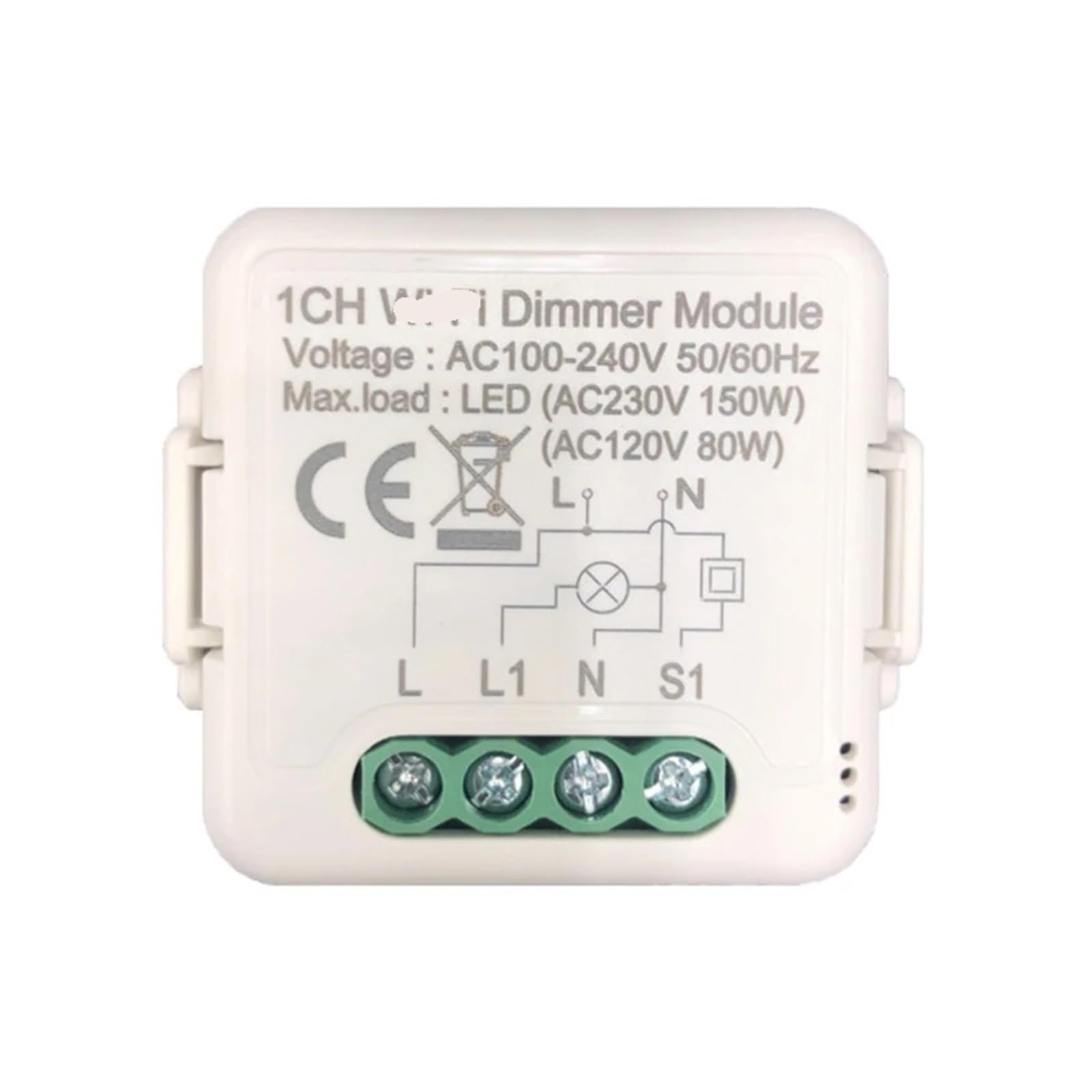 Module de gradation de lumière intelligente W 1CH pour supprimer les éclairages trop agressifs
