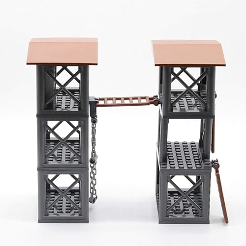 Miniatura 2 de SAYN - Edificios militares de escena militar de la Segunda Guerra Mundial, bloque de construcción de escena de batalla de la Segunda Guerra Mundial,