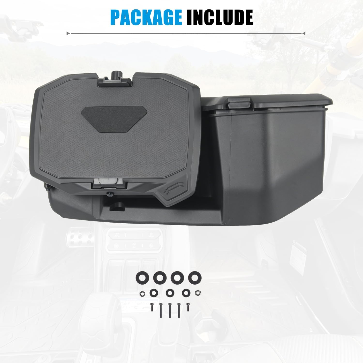Phone Holder Electronic Device Holder Compatible with Can-Am Maverick R/R MAX X RS 2024+ Accessories, Magnetic Rotatable Adjustable Tablet Mount with Storage Box Replace #715007176