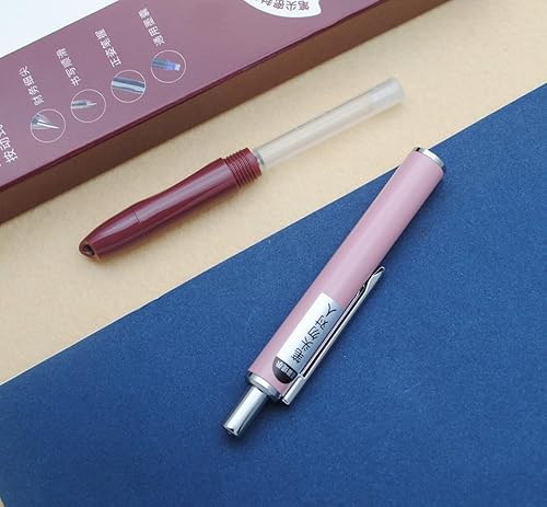 Vista 27 de OASO K016 - Juego de pluma estilográfica retráctil de 0.020 in con 4 cartuchos de tinta azul, escritura suave para estudiantes escolares