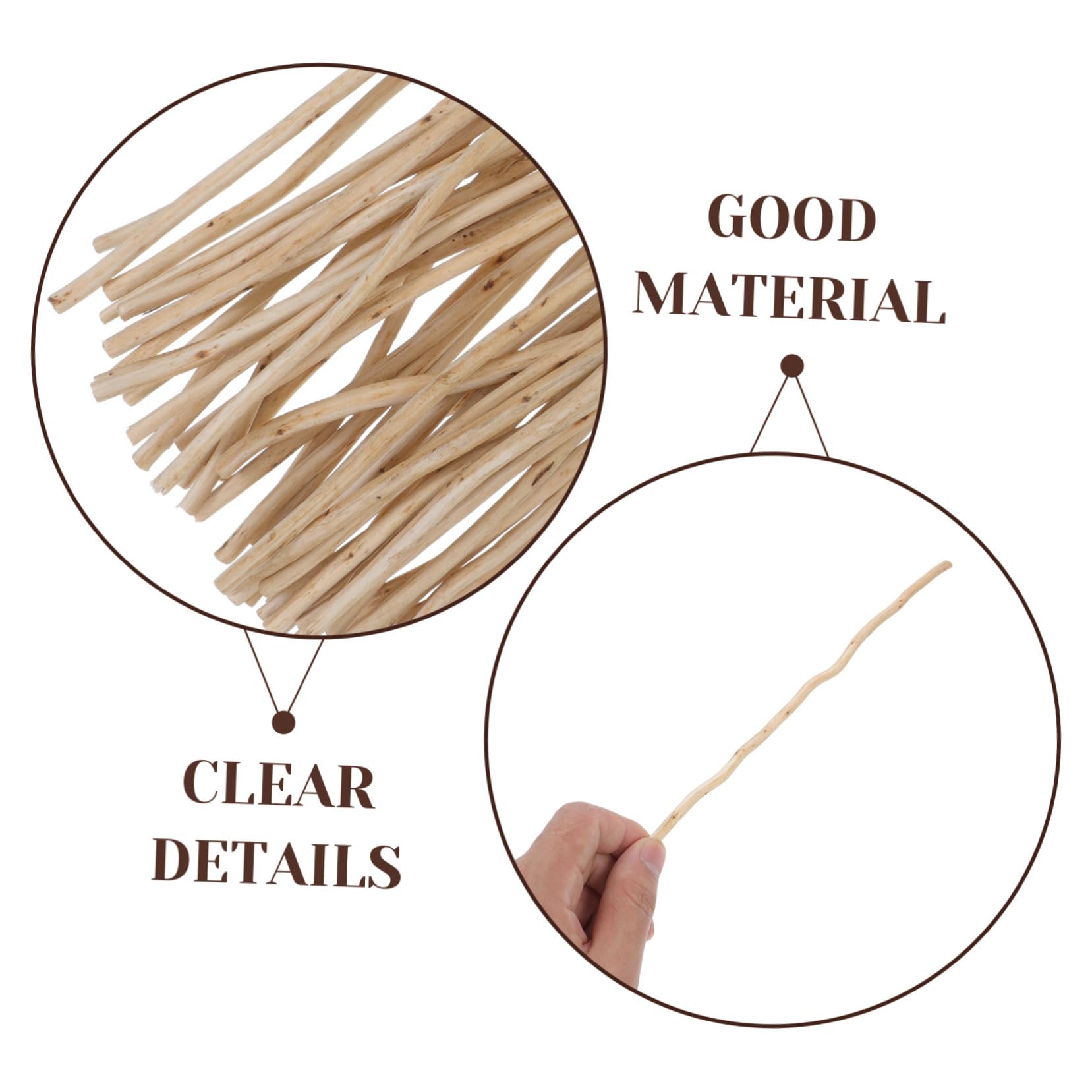 3 Sätze Aromatherapie-Stick Duftstäbchen Wesen Enthalten Schüttgut Stöcke Aromazerstäuber Aromastäbchen Dekorative Aromadiffusoren Aroma-diffusor-Sticks Hölzern Beige 50 Stück * 3
