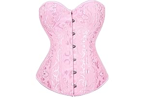 White Corset Top: Pink Princess Corset of Allure