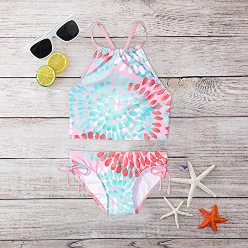 Betadog Girls' Two-Piece Swimsuits Tankini Sets Swimwear Bathing Suit Beach Sport Girls (Multicolor, 11-12 Years)2