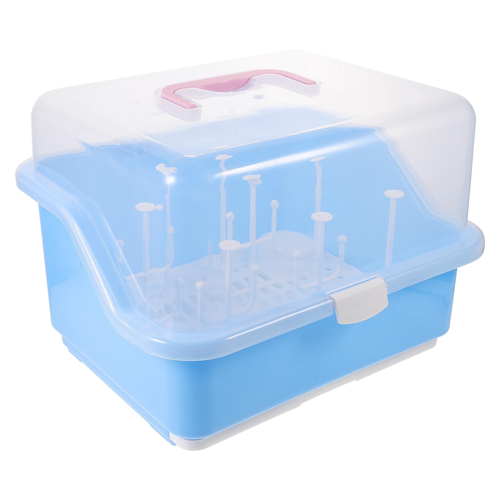 Caja de Secado de Biberones Portátil Escurridor Integrado