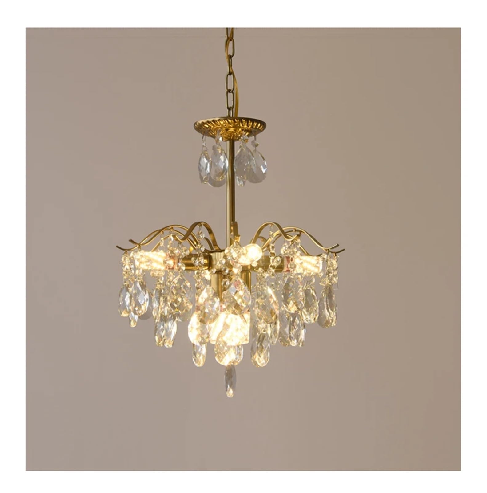 MESOVFCA Luxury Crystal Ceiling Chandeliers Lighting Hanging Lamps Dining Living Room Bedroom Tree Branch Chandelier Pendant Light