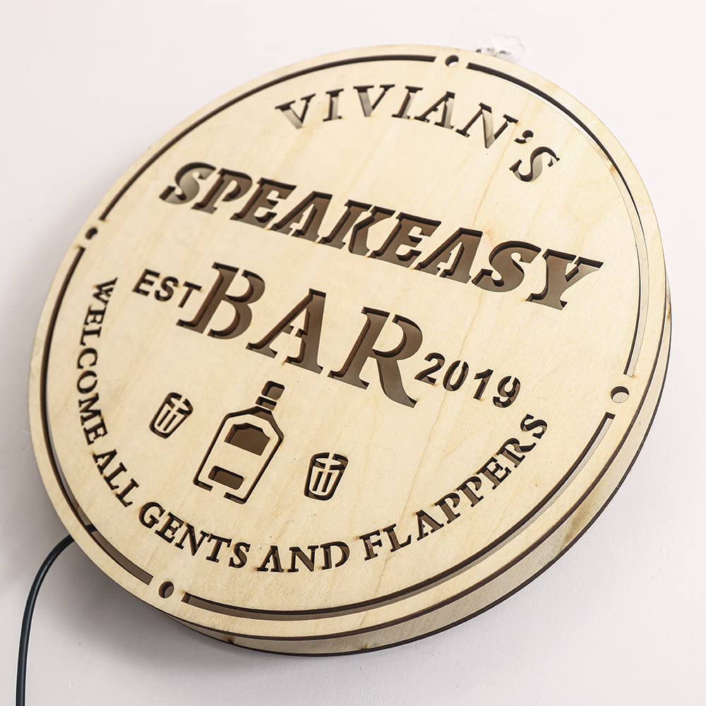 Insegna al neon per bar, insegne al neon personalizzate con il tuo nome per bar di casa, regalo per la festa del papà, insegna al neon personalizzata per bar di casa, applique