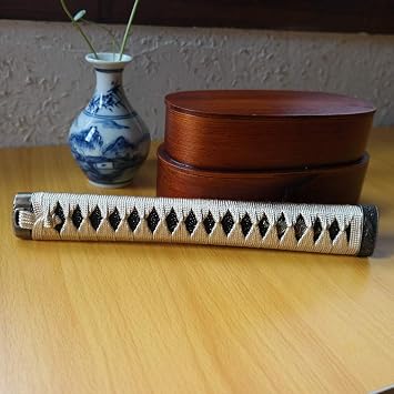 BOHIHYU Sword Handle Tsuka 10.2in Or Special Specifications Alloy/Copper/Iron Fittings and Imitation or Real Samegawa