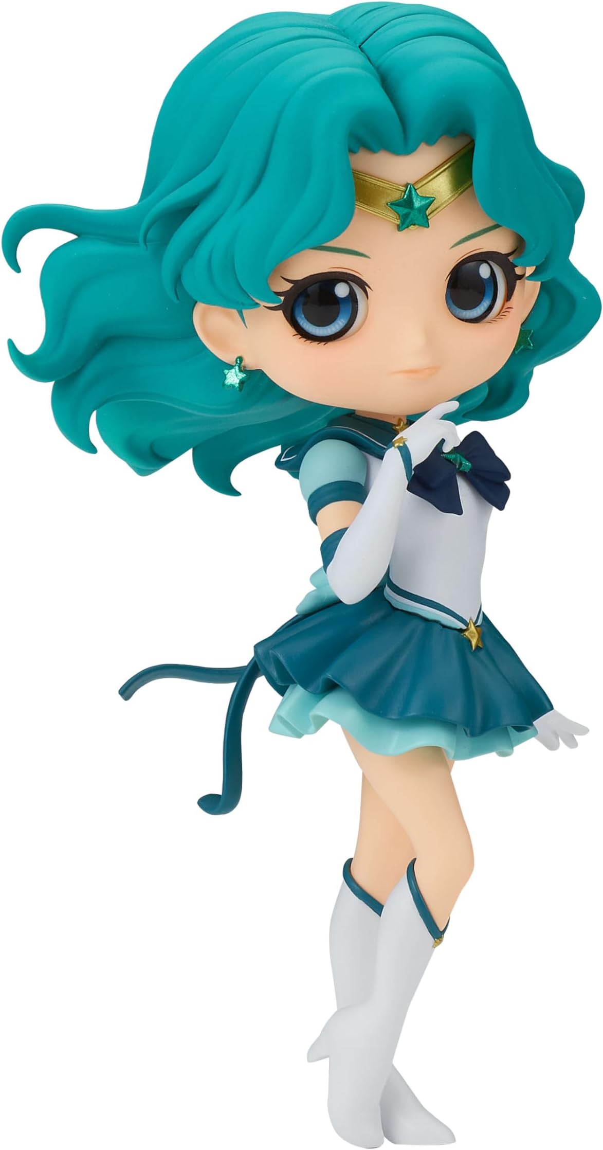 Banpresto - Pretty Guardian Sailor Moon Cosmos The Movie - Eternal Sailor Neptune (ver. B), Bandai Spirits Q Posket Figure | Sailor Moon 5 Inch Static Figure Q-Posket - Sailor Neptune Version B