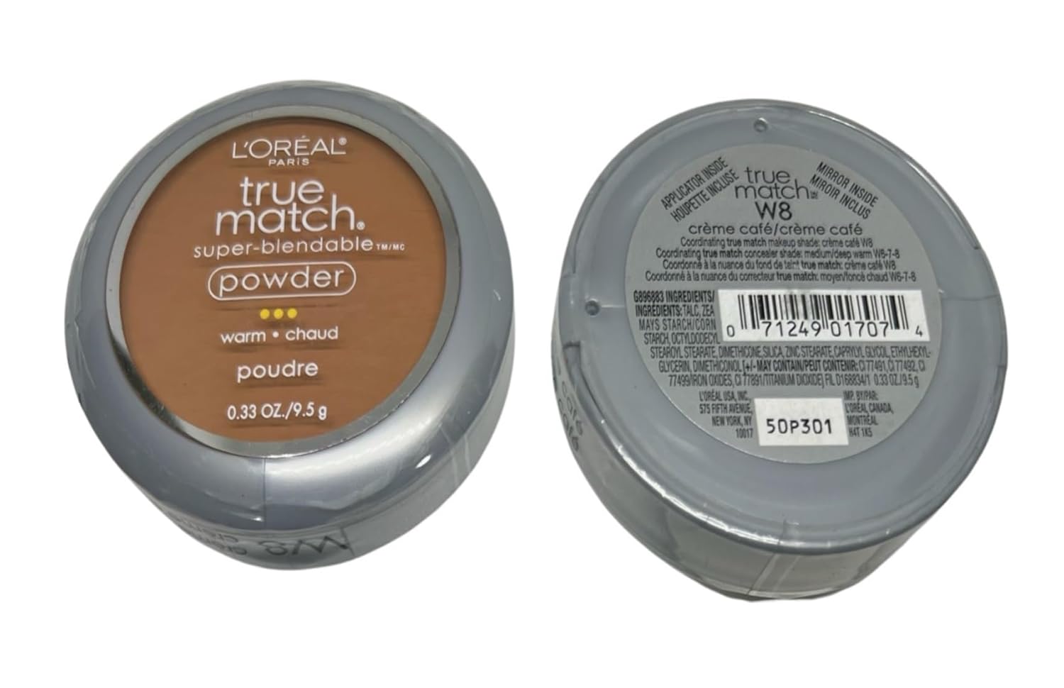 Revitalift Pack of 2 L'Oreal Paris True Match Super-Blendable Powder, Creme Cafe W8