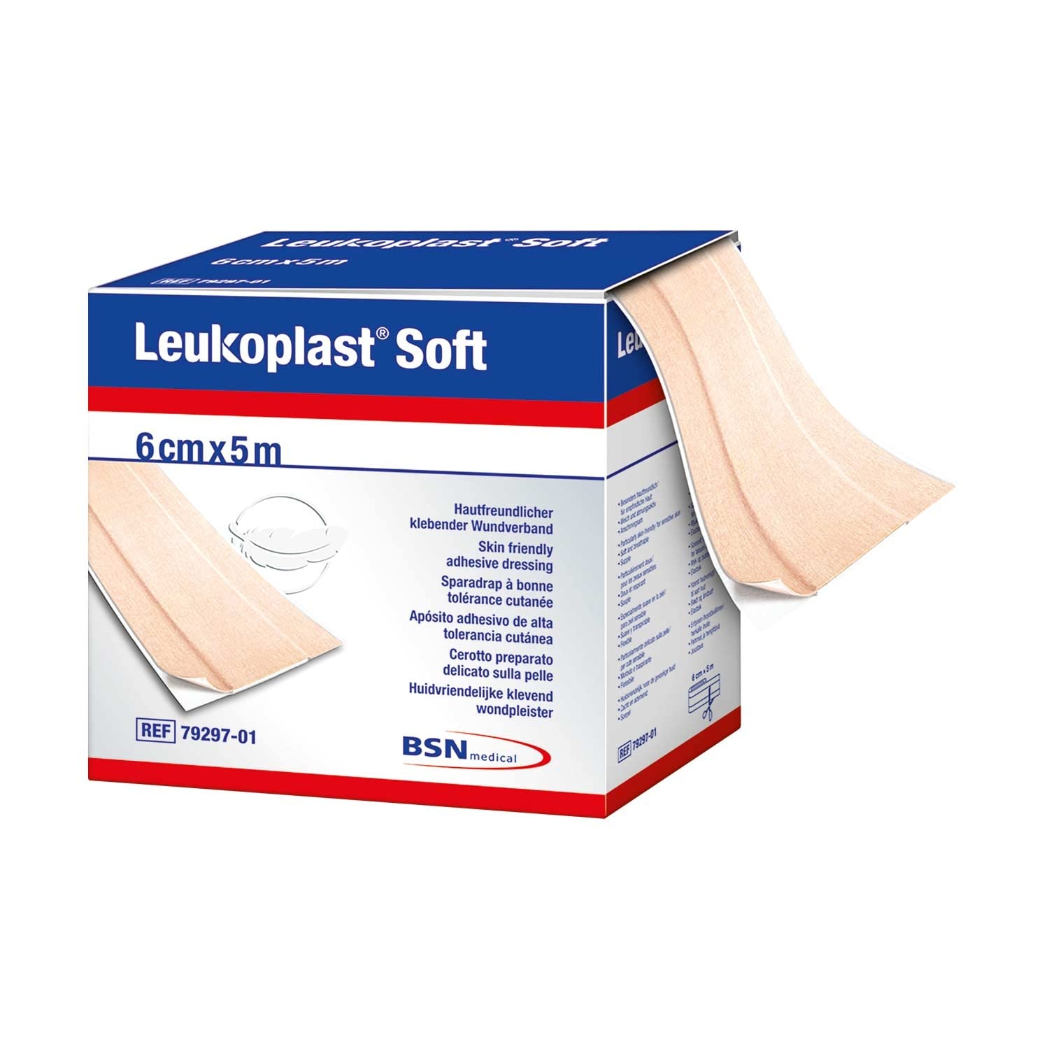 Leucoplast Soft bande adhésive extensible et douce haute tolérance
