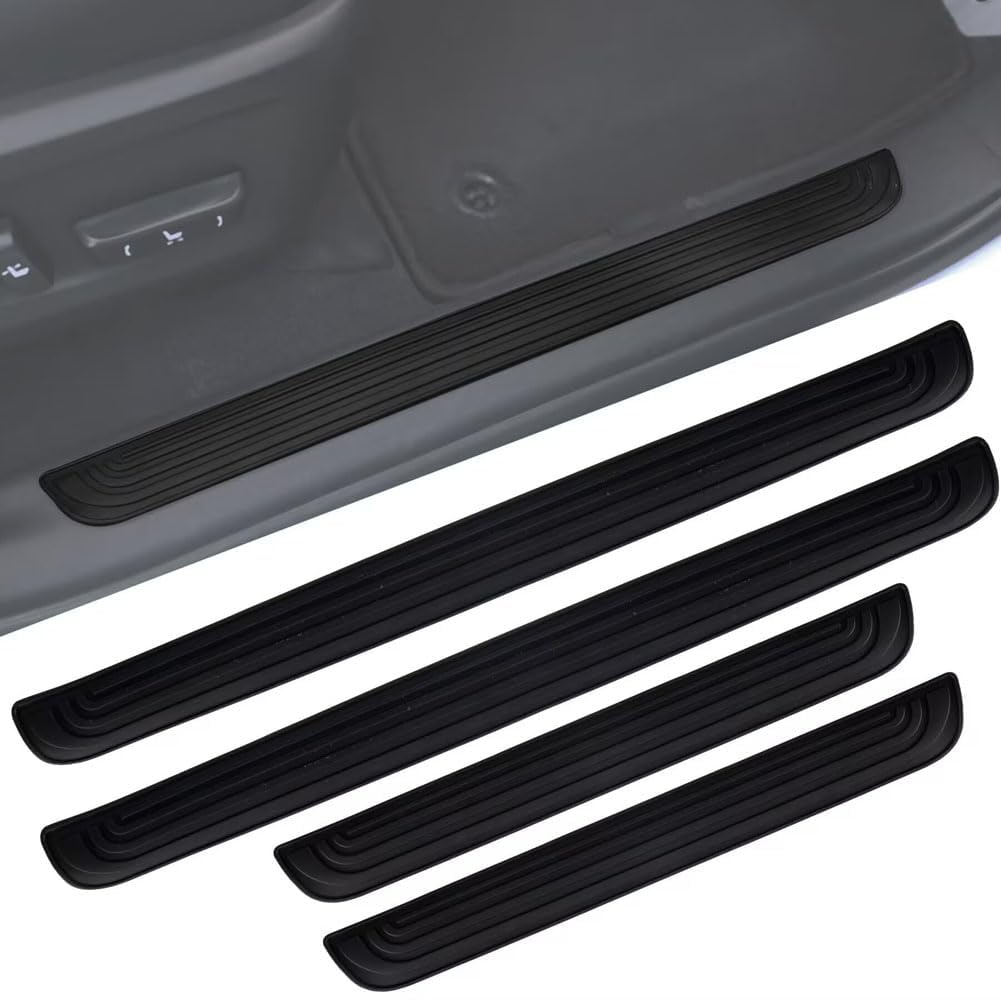 YDSTNiu 4Pcs Car Door Sill Protector for Nissan X-Trail T33 Qashqai J12 Ariya e-Power 2024, Scuff Plate Guard Kick Plates Entry Pedals Protection Cover Edge Styling Trim Accessories