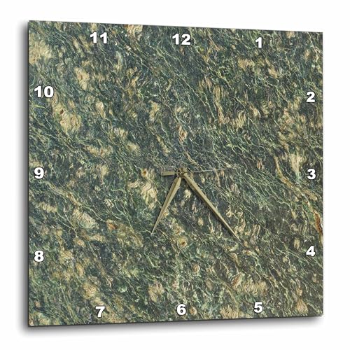 3 d Rose DPP 37340 1 Antique Green and Ivory Marble Wall Clock, 10 by 10 Inch