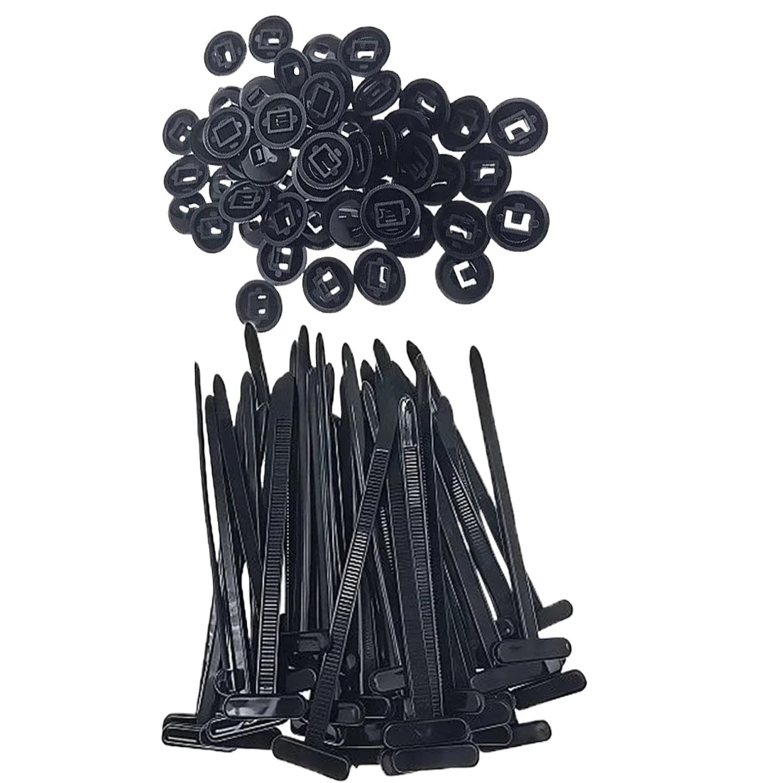 Yangshe 500Set Nylon Cable Tie Clips For Car Heavy Duty Zip Tie Holder Auto Fastener Replacement