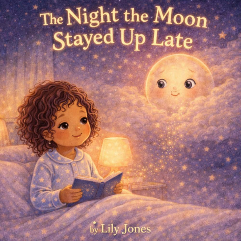 The Night the Moon Stayed Up Late: A Gentle Bedtime Story About Falling Asleep