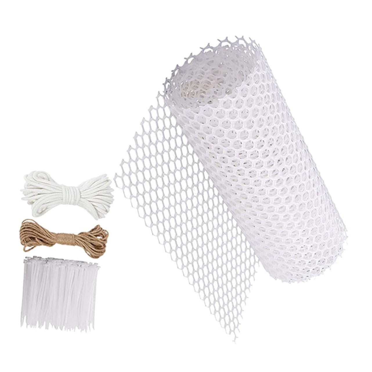 Treillis plastique et poteaux à mousse pour potager de balcon et jardin bio