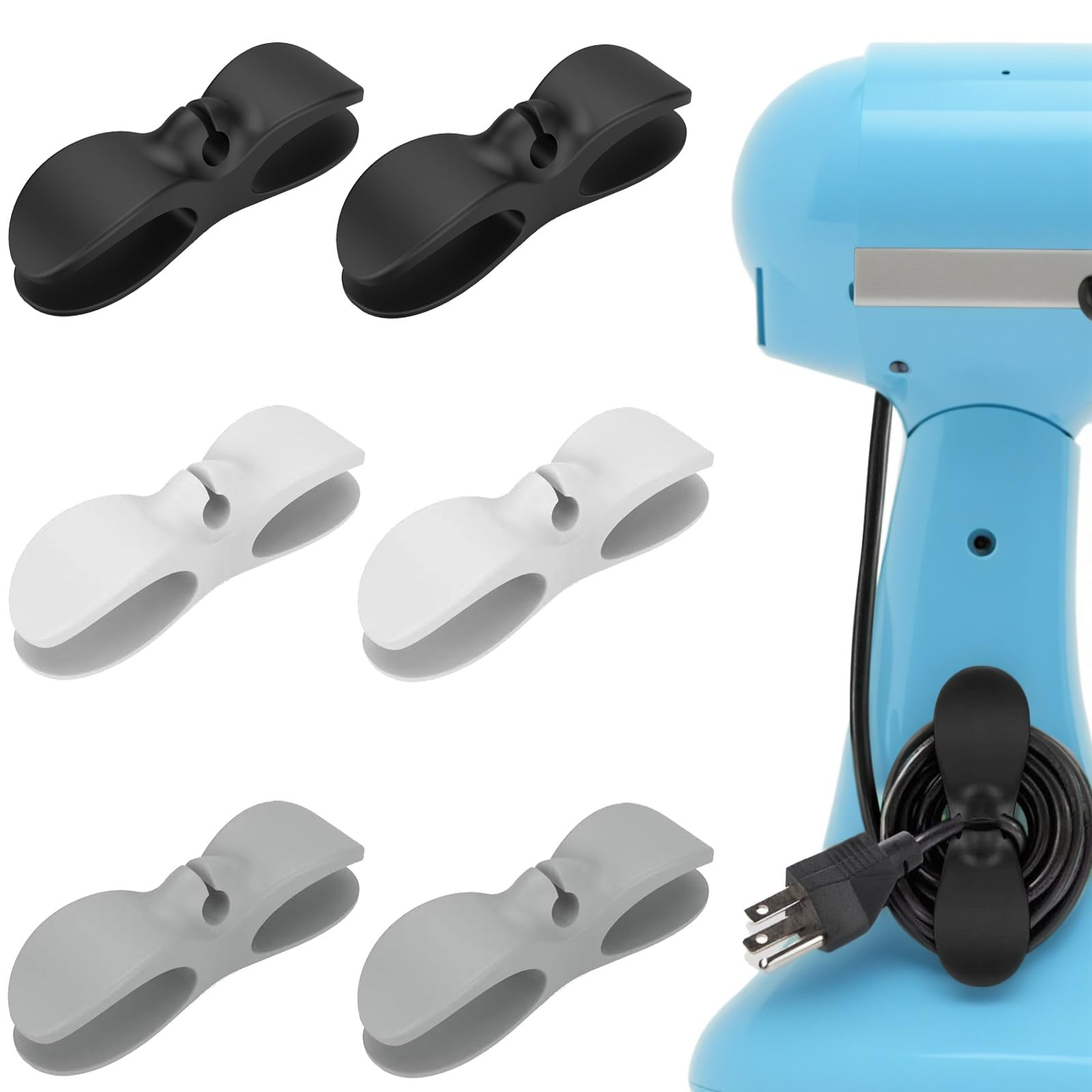 – Duomama 6PCS Kitchen Cord Organizers: Cord Keeper for Appliances - Air Fryer, Coffee Maker, Blender, Pressure Cooker, and More