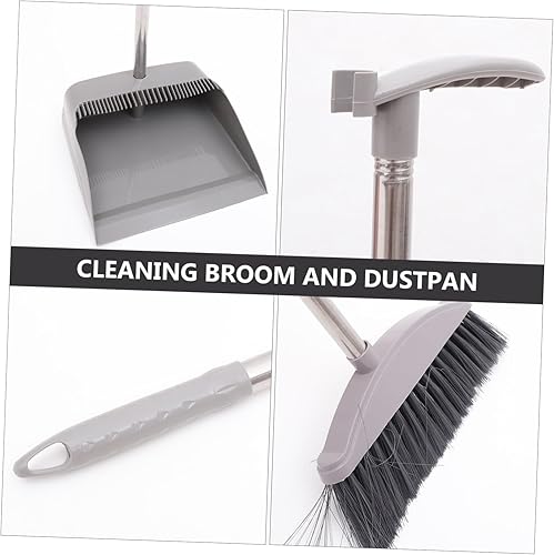 Miniatura 5 de HEALLILY 1 Unidades de recogedor al aire libre Lobby recogedor escoba recogedor y cepillo herramientas de limpieza de habitaciones Pala de basura