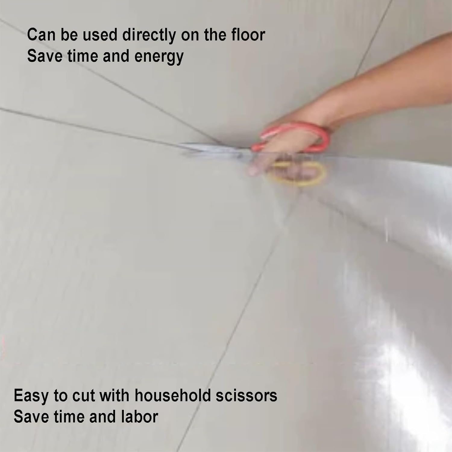 EMYJAY Polycarbonate Roofing Sheet, Roofing Transparent Insulation Daylighting Panels 1mm Fiberglass Daylighting Panels Transparent Film for Greenhouses Carport (Color : Clear, Size : 1.22mx10m)