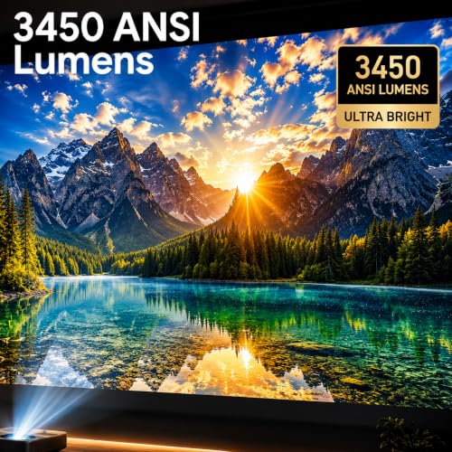 Image of Gold RAY Mastered 2026| 3450 ANSI Lumens | Vision X Optical Engine | Android 13 Smart Projector
