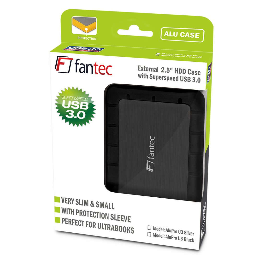 FANTEC 2393 AluPro U3 obudowa dysku twardego - czarna