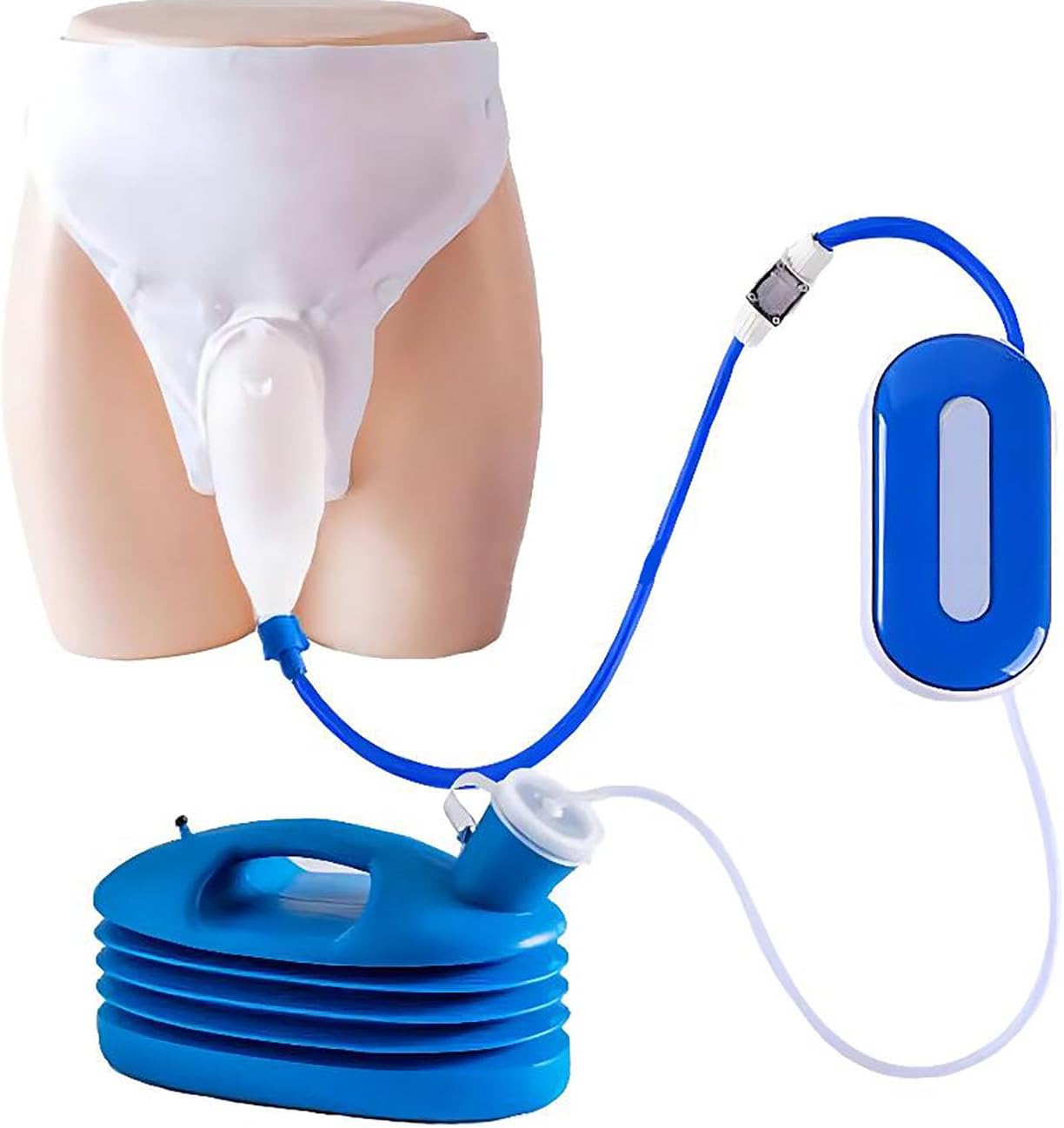 ICEMOB Male, Urinary Incontinence Smart Device,Fully Automatic Urine Collector,2600Ml Wearable Urinal,0.5 Seconds Sensing Urine Absorption,Urinary Drainage Bag System