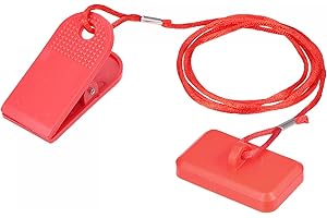 uxcell Fitness Magnet Key for Most Treadmill, 46x28mm, Red