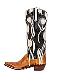 FOFOQUEI Womens Mid Calf Cowgirl Boots Embroidered...