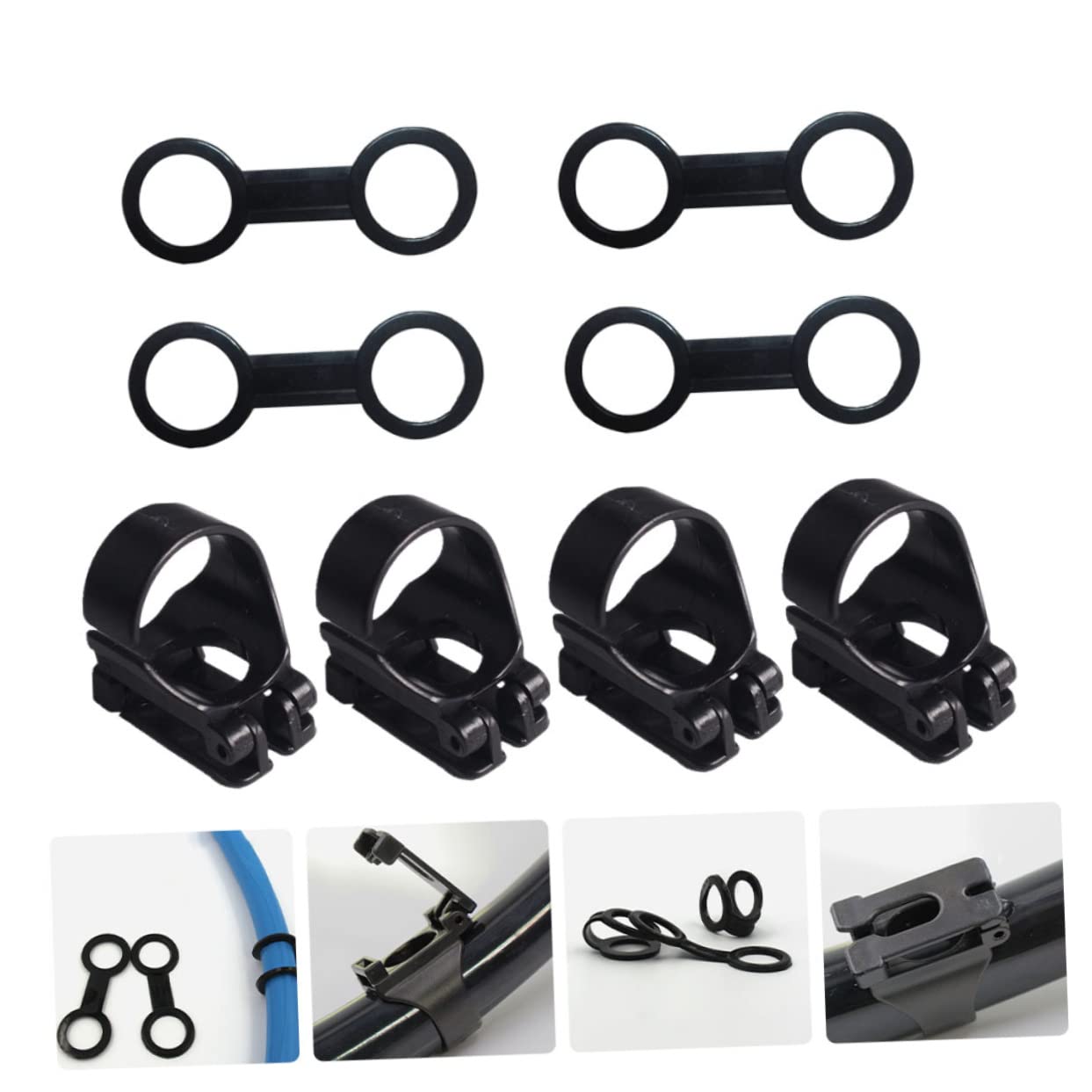 TOYANDONA 5 Sätze Professionelle Teilige Taucher Zubehör Schnorchel Halter Schwarz Leicht Tragbar und Einfach zu Verwenden für Optimale Anpassung und Stabilität Beim Tauchen