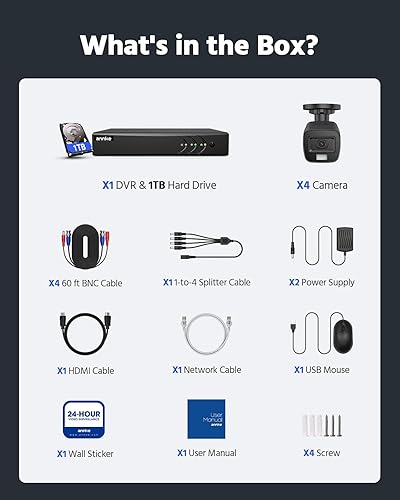 Miniatura 9 de ANNKE Sistema de cámara de seguridad con cable H.265+ 3K Lite de 8 canales con detección de IA humanos/vehículos, 4 cámaras CCTV IP67 de 2 MP