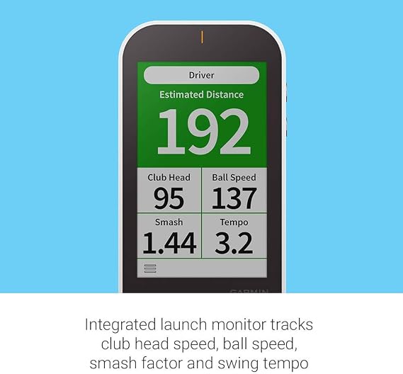 Garmin Approach G80, All-in-One Premium GPS Golf Handheld with Integrated Launch Monitor, 3.5 Touchscreen