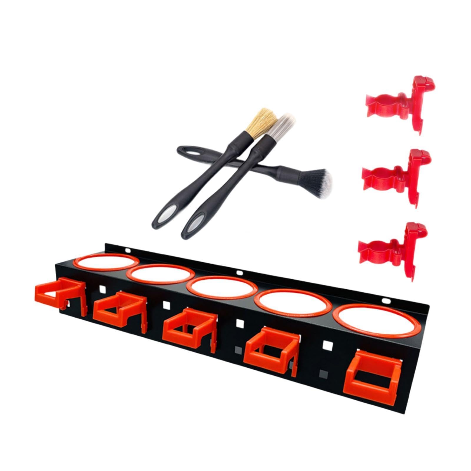 predolo Organizador de Pared para Botellas de Spray, Accesorios de Belleza para El Coche, con Ganchos. Organizador de Herramientas de Lavado de Coches Resiste
