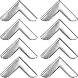 uxcell Box Corner Protectors Vintage Silver Tone Guard Edge Cover Book Scrapbooks Albums Jewelry Box Corner Decor Pack of 10