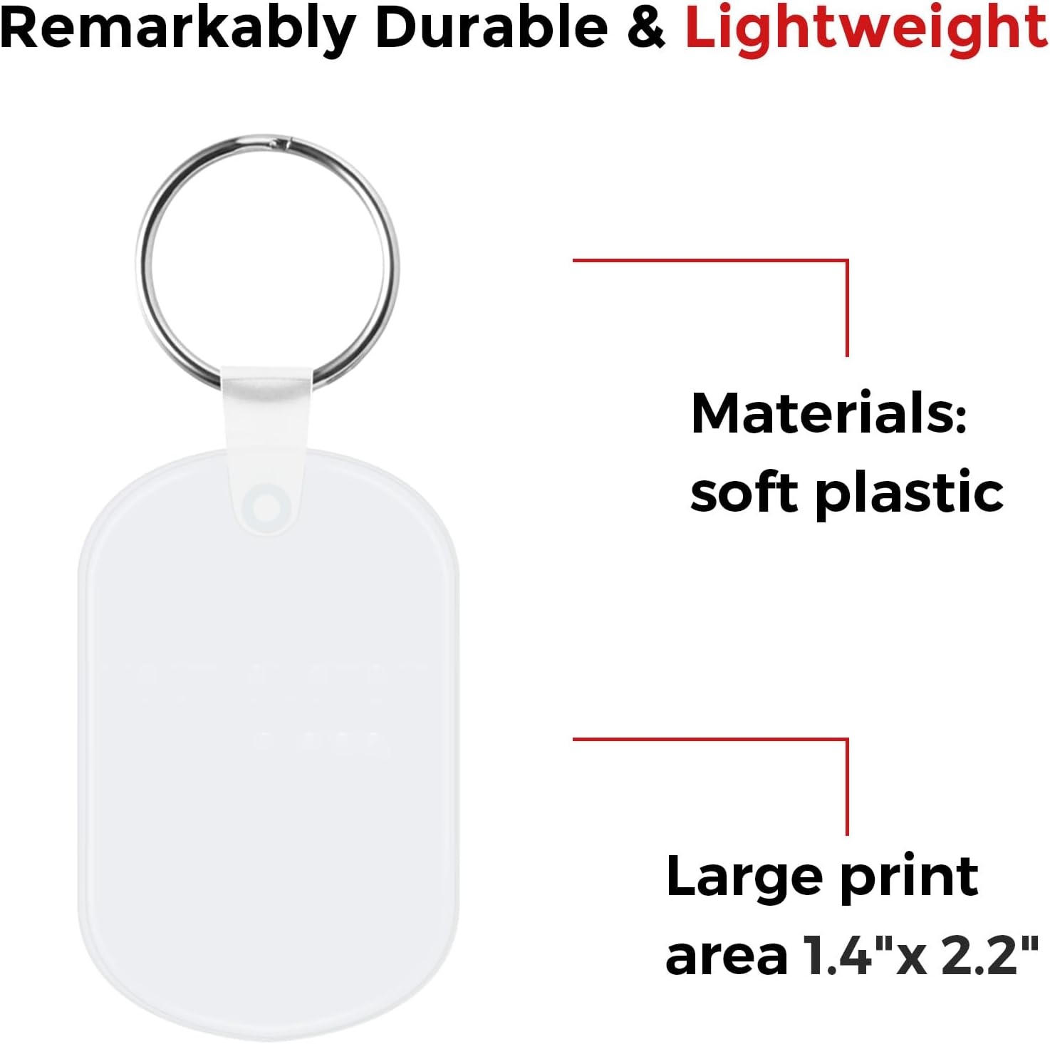 500 Pack Custom Oval Keychains, Personalized Key Tags with Your logo and Text, as Company Promotional Gifts Bulk