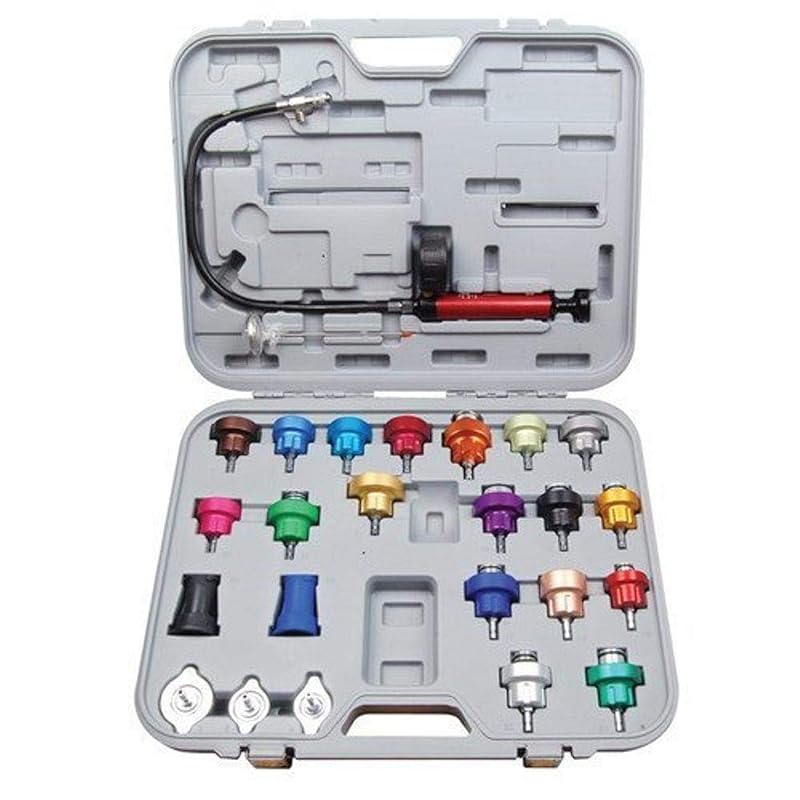 Kit com 25 peças ATD Tools ATD-3302 para Teste de Pressão do Sistema de Arrefecimento