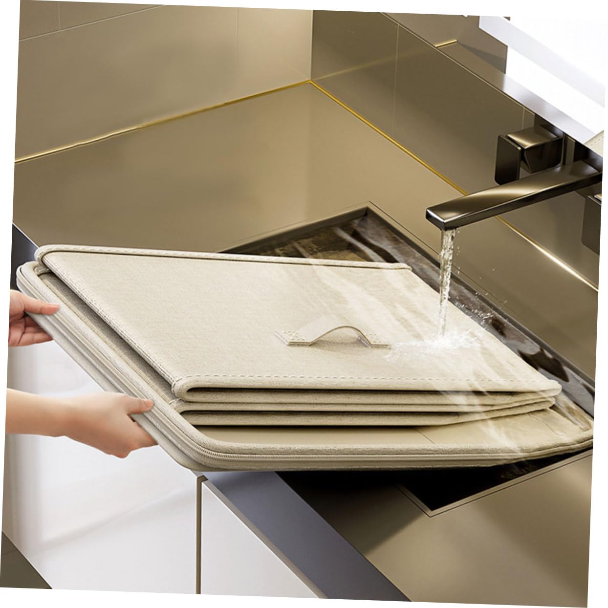 Operitacx Organizzatore Pieghevole Per Vestiti Contenitore Per Vestiti in Tessuto Armadio Organizzatore Per Scatola Portaoggetti Lucchetto