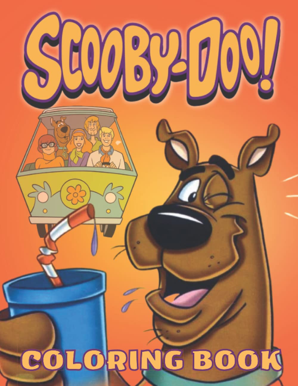 Scooby-Doo! Coloring Book: 50 Pages Amazing Scooby-Doo Coloring for Kids to Relax and Have Fun ...