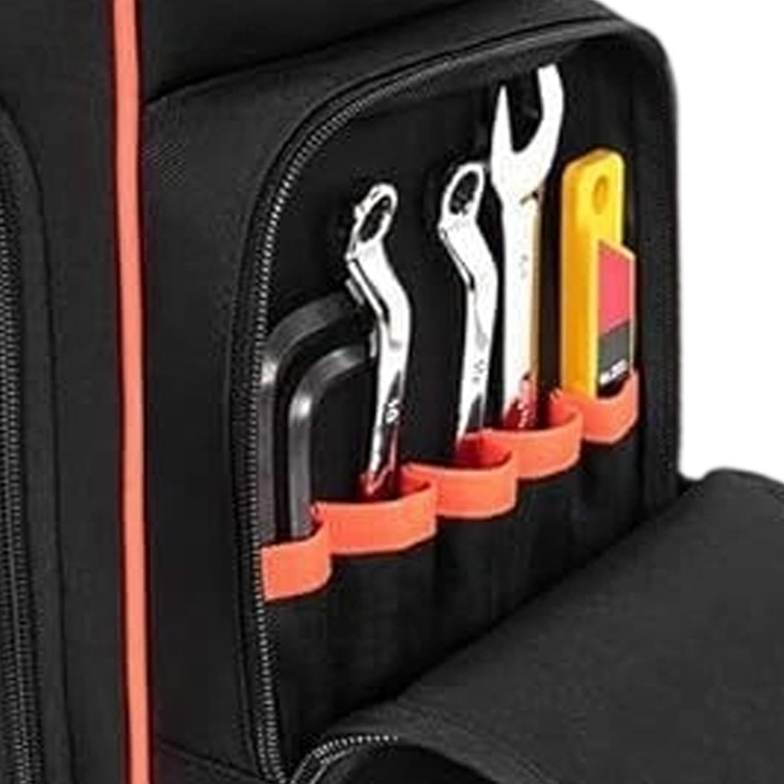 Borsa Portautensili Robusta Portaoggetti Multi-Tasche con Tracolla | Borsa Portattrezzi Per Pinze Chiavi Punte Trapano Riparazioni Idraulici Elettricisti Carpentieri