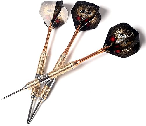Vista 25 de CUESOUL Dragon Professioanl Dardos de punta de acero 0.88 oz/0.81 oz/0.74 oz/0.71 oz 0.74 oz-F2301