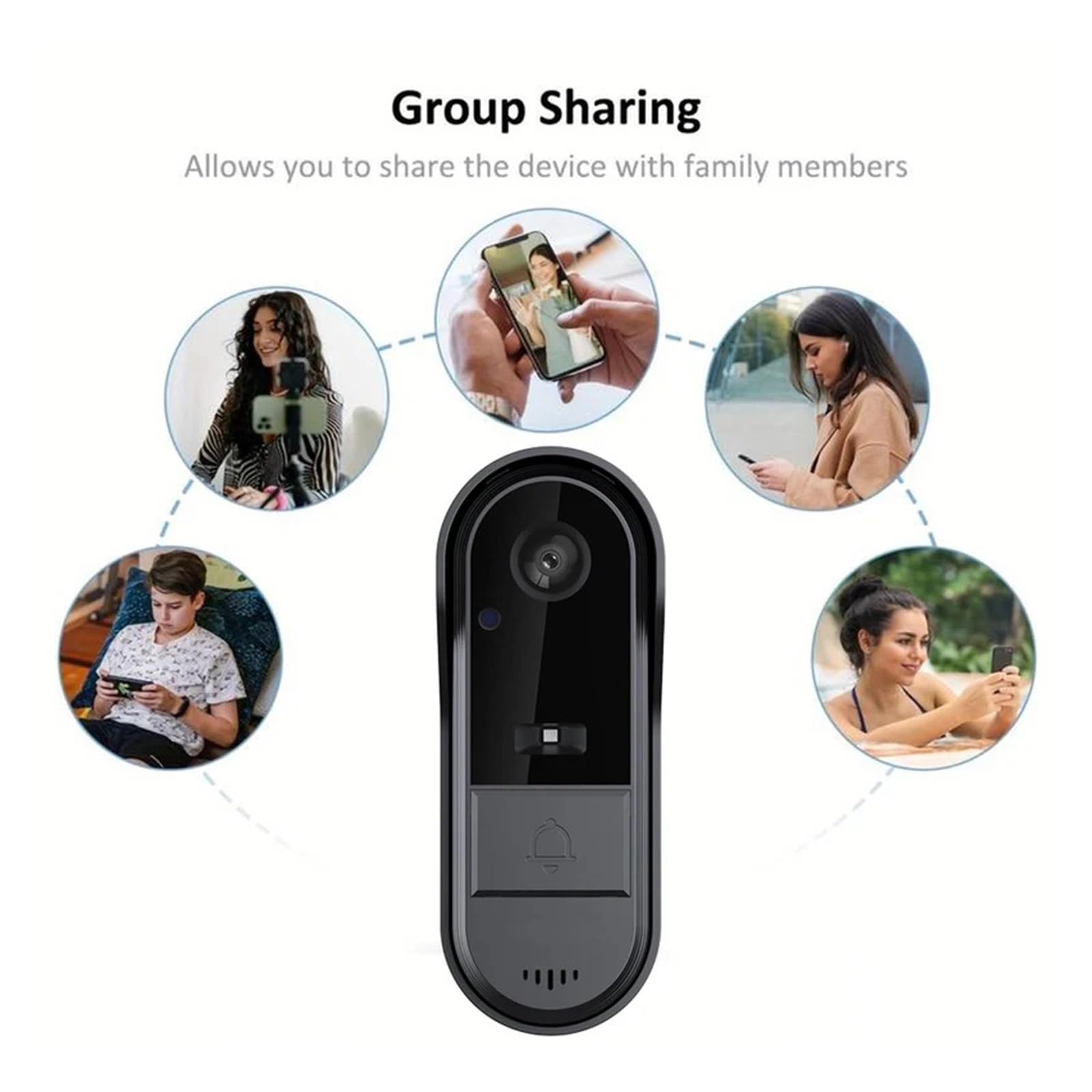 Cámara de Timbre con Video inalámbrico WiFi