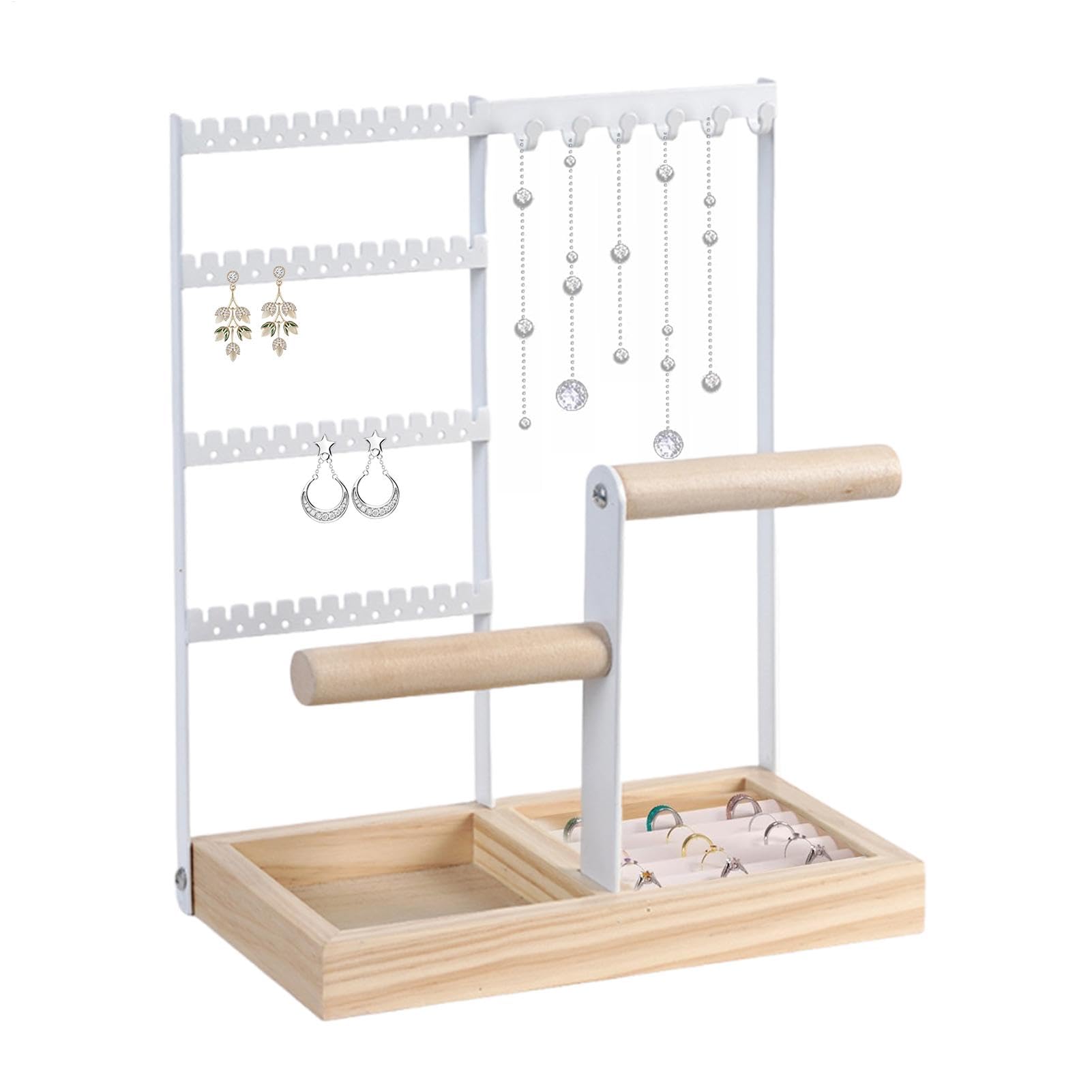 Ohrringhalter-Organizer 4-Stufiger Schmuckbaum-Ketten-Displayständer